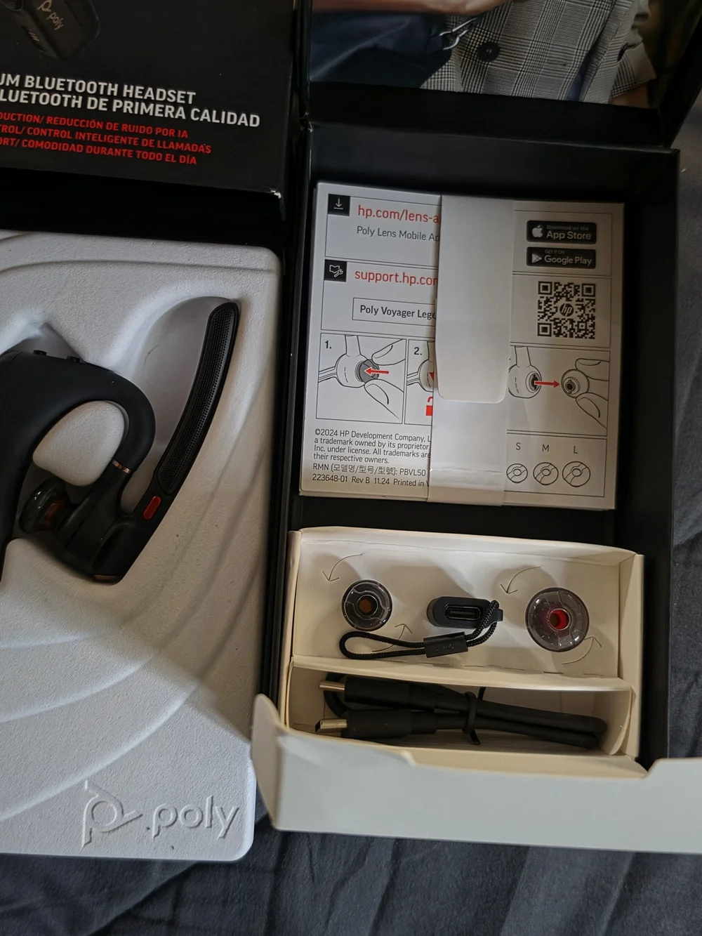 POL Voyager Legend 50 Black Bluetooth Headset